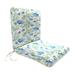 Plow & Hearth Outdoor Seat Cushion Polyester in Blue/Gray/Green | 2.5 H x 19 W x 36 D in | Wayfair 35669 681