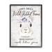 Stupell Industries Wild Rabbit Farms Weathered Floral Crown Sign Black Framed Giclee Texturized Art By Lettered & Lined in Brown | Wayfair