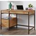 17 Stories Desk Wood in White/Yellow | 30.157 H x 47.48 W x 23.465 D in | Wayfair 73A485B728544506839A216142D79C06