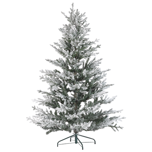 Künstlicher Weihnachtsbaum Grün und Weiß 180 cm mit Kunstschnee Schneebedeckt Weihnachtsdeko