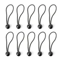 B36F – lot de 10 élastiques de fixation pour sac à dos boules noires accessoires d'extérieur