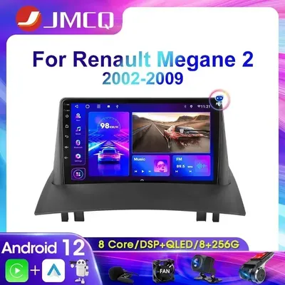 JMCQ-Autoradio Android 12 Navigation GPS Carplay Lecteur Vidéo Stéréo 2Din 4G Limitation