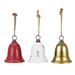 The Holiday Aisle® Bells Hanging Figurine Ornament Metal in Red/Yellow/Brown | 7 H x 4.5 W x 4.5 D in | Wayfair FC5693480F9E464499BE45E78D2BF838