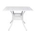 Alcott Hill® Pevely Metal Dining Table Metal in White | 35 W x 35 D in | Outdoor Dining | Wayfair 52892948DDEC4B4CBEBC19129092FAF8