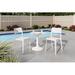 Ivy Bronx Chullora Round 2 - Person Outdoor Dining Set Plastic in White | 0 W in | Wayfair 052EEDCF457646499F5F997E14CEF7DC