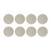 House of Hampton® Dumanian Decorative Plate Set - Set of 8 Plastic in White/Brown | 0.8 H x 13 W x 13 D in | Wayfair