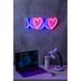 Trinx 18" Tic Tac Toe XOXO Led Neon Sign Novelty Wall Decor in Blue | 18.1 H x 7.1 W x 1 D in | Wayfair C5F37E2D1C494BC0ACE185EDDE246C23