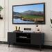 George Oliver TV Stand for TVs up to 55" w/ Fireplace Included Wood in Black | 20 H in | Wayfair CD8EA8BDEBC445F7A3305CD4B76D123B