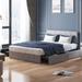 Red Barrel Studio® Coreene Tufted Bed Wood & /Upholstered/Cotton in Gray | 38 H x 62 W x 84 D in | Wayfair F22B69357F0949B7B1E14D2977FD068F