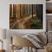 Millwood Pines Road In Thick Morning Forest - Traditional Wood Wall Art Decor - Natural Pine Wood in Brown/Green | 8 H x 12 W x 1 D in | Wayfair