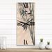 Designart 'Vintage Monochrome Bamboo I' Traditional Large Wall Clock