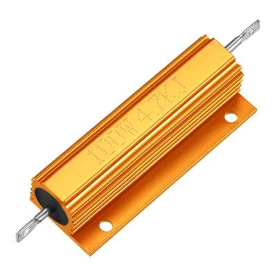 Aluminum Case Resistor 100W 4.7KR Wirewound Yellow for LED Replacement Converter