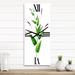 Designart 'Vintage London Plants VII' Traditional Metal Wall Clock