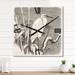 Designart 'Little Egret Bird' Farmhouse wall clock