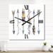 Designart 'Colorful Ethnics Arrows In Native American Style' Bohemian & Eclectic Wall Clock Decor