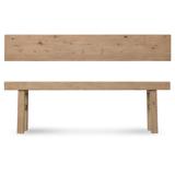 Artissance 100"L Rectangular Weathered Natural Pinewood Indoor Capri Long Plank Console Table