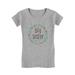 Big Sister Baby Shower Gift for Big Sister Toddler/Kids Girls Fitted T-Shirt 3T Gray