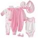 Newborn Baby Boy Girl Home Romper Jumpsuit Outfit Shower Gift Clothing Set 8-Piece