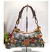 Dooney & Bourke Bags | Dooney & Bourke Multicolor Bumble Bees Coated Canvas Leather Hobo Shoulder Bag | Color: Gray/Yellow | Size: Os