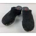 Michael Kors Shoes | Michael Kors Mk Women’s Suede Wood Clogs Mules Shoes Black Size 6b | Color: Black | Size: 6