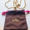 Kate Spade Jewelry | Kate Spade Faux Pearl And Rhinestone Necklace | Color: Gold/White | Size: 34 Inches In A Half