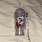 Disney Dining | Authentic Disney Parks Merch- Minnie Mouse Acrylic Plastic Tumbler W Straw | Color: Silver | Size: Os