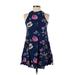 Old Navy Casual Dress: Blue Floral Dresses - Women's Size X-Small