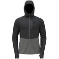 Odlo Herren Ascent Performance Wool 300 Midlayer-Jacke, odlo Graphite Grey - odlo Concrete Grey