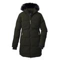 Killtec Damen Wintermantel/Parka in Daunenoptik mit abzippbarer Kapuze KOW 209 WMN QLTD PRK, 38919-000 ,dunkeloliv, 42