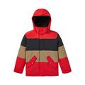 Burton Jungen Symbool Snowboardjacke, Tomato/True Black/Kelp, 164 EU