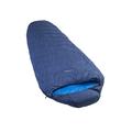 LOWLAND OUTDOOR Unisex-Adult 5 KIBO daunen Schlafsack, Navy Blue/Blue, 225 x 80 cm (Länge inkl. Haube)