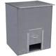 KetoPlastics Coal Bunker Storage Galvanised Steel Bunker for Solid Fuels, Wood Kindling, Coal, Logs, Grit, Salt 250 Kilo No 5 Bunker Coal Store Bin