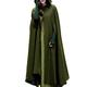 SARGE Winter Cloak Hooded Trench Coat Women Gothic Cape Women Trench Coat Open Front Cardigan Jacket Coat Cape Cloak Poncho Plus