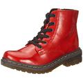 Rieker Women's 78240 Lace-up Boots, red, 4 UK