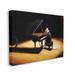 Stupell Industries Mouse Musician Playing Grand Piano Stage Spotlight by Lucia Heffernan - Painting in Black/Yellow | Wayfair ao-134_cn_30x40