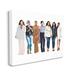 Stupell Industries Trendy Glam Women Walking Varied Fashion Outfits by Amelia Noyes - Print on Canvas Metal in White | 24 H x 30 W in | Wayfair