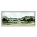 Stupell Industries Distant Rolling Hills Rural Grassland Scenic Landscape by Emma Caroline - Floater Frame Painting on Canvas in Green/White | Wayfair