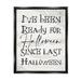 Stupell Industries Ready for Halloween Spooky Spider Webs by Daphne Polselli - Floater Frame Textual Art on Canvas in Black/Green/White | Wayfair