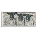 Stupell Industries Three Sheep Trio Rural Farm Animal Portrait by Hollihocks Art - Floater Frame Painting on Canvas in Gray | Wayfair