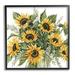 Stupell Industries Bold Sunflower Bunches Floral Country Blossom Bouquet by Cindy Jacobs - Floater Frame Graphic Art on Canvas Canvas | Wayfair