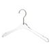 Rebrilliant Quality Acrylic Clear Hangers, Clothes Hangers Organizes Closet Acrylic in Gray | 9.5 H x 14 W in | Wayfair