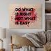 Trinx Do What is Right Not What is Easy I - Unframed Textual Art on Wood in Black/Brown/Pink | 8 H x 12 W x 1 D in | Wayfair