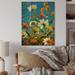 Winston Porter Summer Field Blooming II Summer Field Blooming II - Painting on Wood in Blue/Brown/Green | 20 H x 12 W x 1 D in | Wayfair