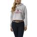 Women's League Collegiate Wear Heather Gray Stanford Cardinal 1636 Cropped Pullover Hoodie