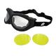 Birdz Eyewear Buzzard Motorcycle Goggle Kit with Clear and Yellow Lenses