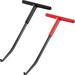 2 Pieces Exhaust Spring Puller Tool Motorcycle Exhaust Spring Hooks T Handle Exhaust Spring Hooks Snowmobile Spring Puller Removal Tool Pipe Spring Puller for Motorcycle Dirt Bike (Red with Black)