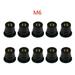 HGYCPP 10pcs M4/M5/M6 Rubber Well Nuts Blind Fastener Windscreen Windshield Fairing Cowl Fastener Accessories for Motorcycle