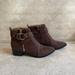 Nine West Shoes | Brown Faux Suede Booties | Color: Brown | Size: 6.5