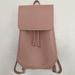 Zara Bags | Faux Leather Backpack | Color: Pink | Size: Os