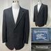 Burberry Suits & Blazers | Men's Vintage Burberry 100% Pure Wool 2-Button Black Pinstripe 41r Blazer Jacket | Color: Black | Size: 41r